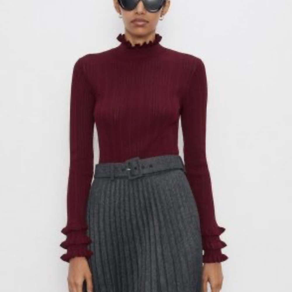 Zara Ruffle Sweater